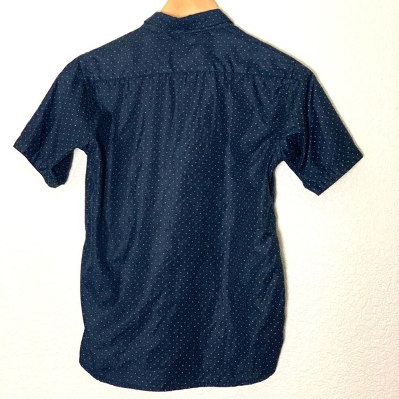 Craft+Flow | Blue slim cotton short sleeve button down shirt size 10/12 … - Picture 3 of 8